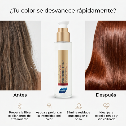 PHYTO PARIS Phytomillesime Color Locker Pre-Shampoo para Cabello Teñido | Protector del Color y Fijador de Pigmentos