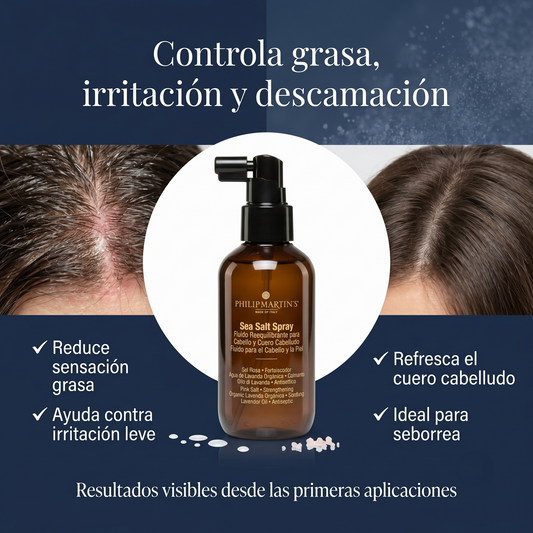 PHILIP MARTIN’S Sea Salt Spray Antifrizz Para Textura y Volumen Profesional 150 ml Tratamiento Capilar.
