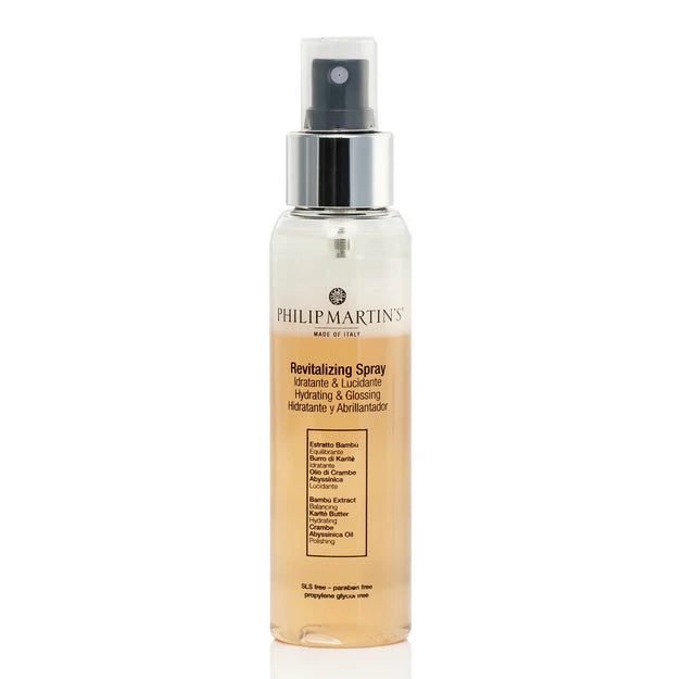 PHILIP MARTIN’S Revitalizing Spray: Spray energizante que aporta brillo y ligereza.