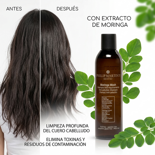 Philip Martin’s Moringa Wash Shampoo Profesional | Purifica y Revitaliza el Cabello