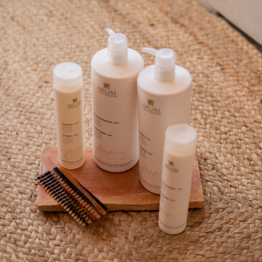 ARUAL Free Shampoo TAMAÑO PROFESIONAL: Shampoo sin sulfatos ni siliconas; ideal para post-alisado o keratina.
