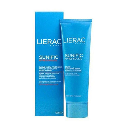 LIERAC Sunific Aftersun Bálsamo: Gel - crema corporal fresco que alivia de inmediato, hidrata intensamente y deja sensación de confort tras la exposición.