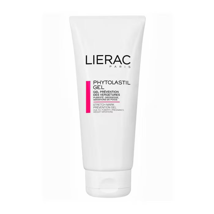 LIERAC Phytolastil Gel: Gel preventivo que mejora la elasticidad y refuerza la piel en zonas propensas a estrías.
