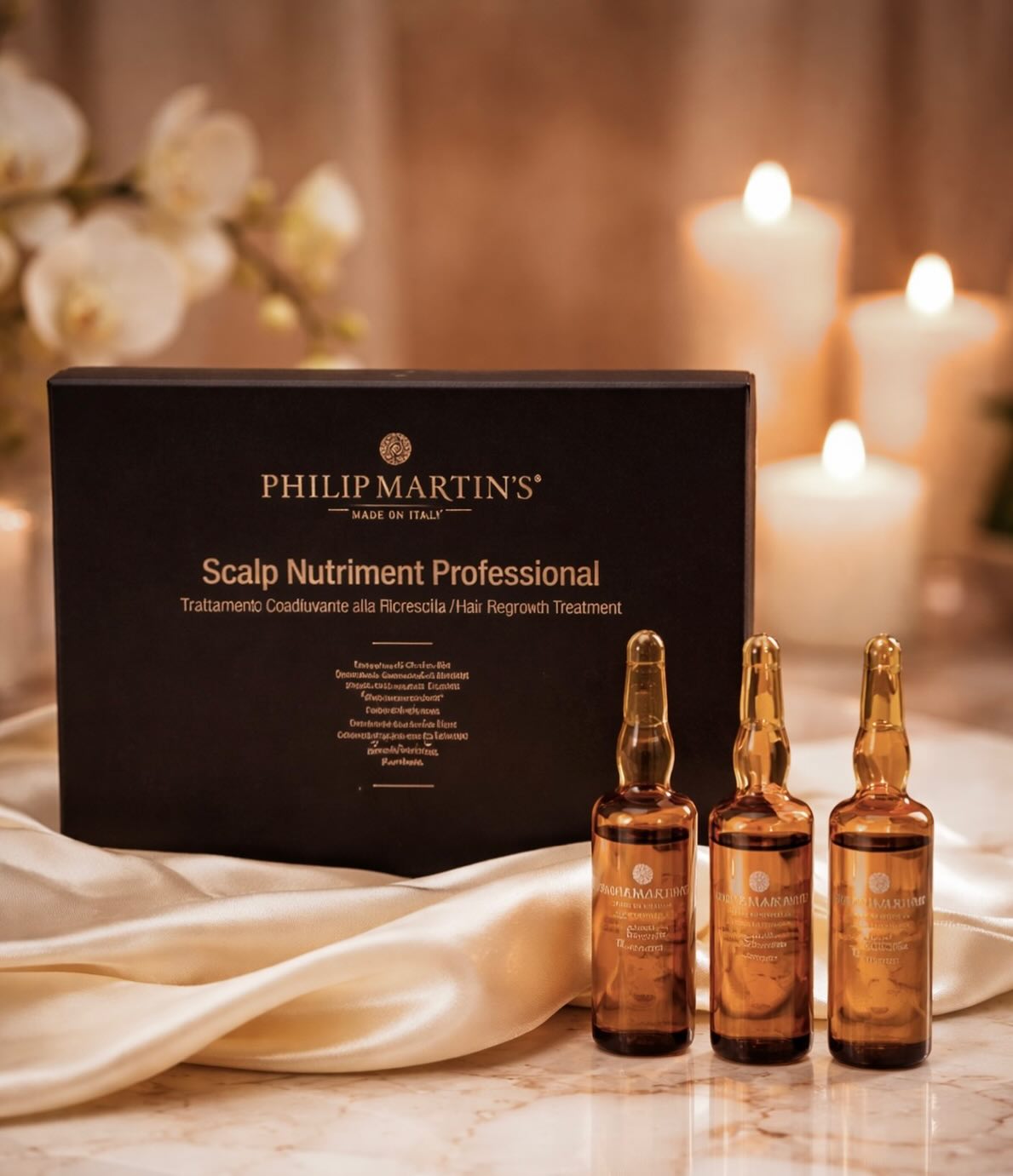 PHILIP MARTIN’S Scalp Nutriment – Ampolletas Intensivas para Raíz y Cuero Cabelludo (12 ampolletas)