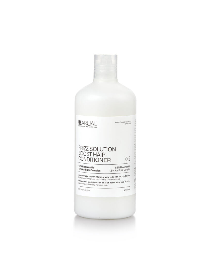 ARUAL Frizz Solution Acondicionador: Desenreda, suaviza y reduce el frizz desde el primer uso.