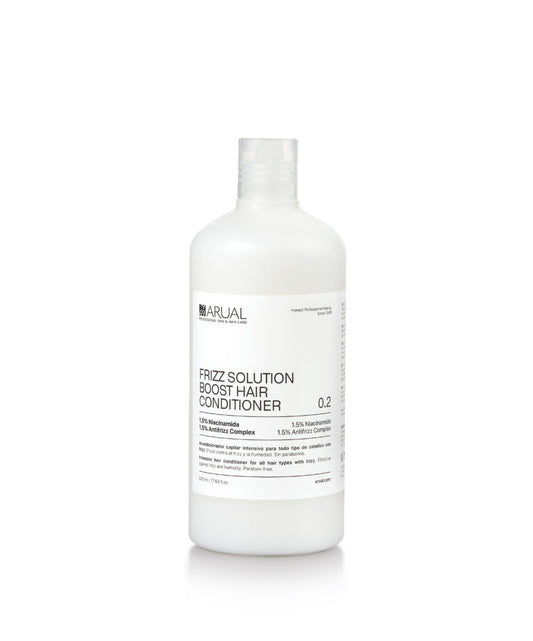 ARUAL Frizz Solution Acondicionador: Desenreda, suaviza y reduce el frizz desde el primer uso.