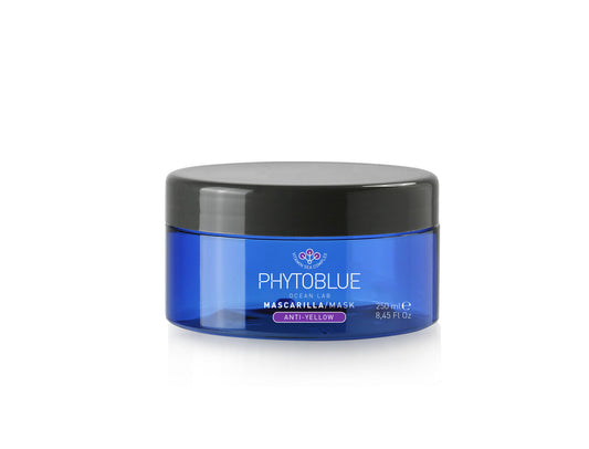 PHYTOBLUE Anti Yellow Hair Mask | Mascarilla Matizadora Violeta Para Cabello Rubio, Blanco y con Canas | Neutralizador de Tonos Amarillos con Hidratación y Suavidad Profesional