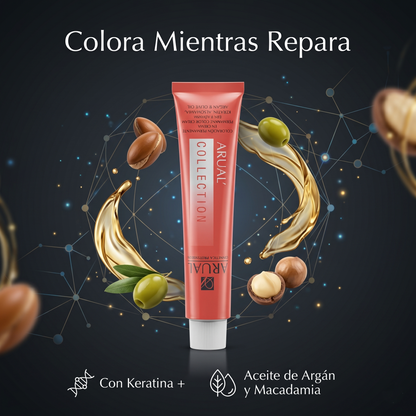 ARUAL Collection Tinte Profesional Permanente + Oxidante | Cobertura Total y Brillo Intenso
