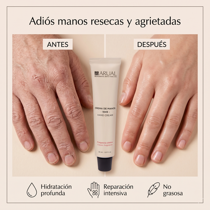 ARUAL Crema Manos Clásica: Hidratación Reparadora para Manos Secas y Agrietadas Sin Sensación Grasosa