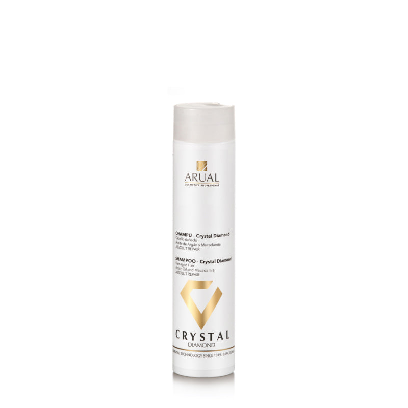 ARUAL Crystal Diamond Shampoo: Limpieza suave que aporta brillo, suavidad y control del quiebre.