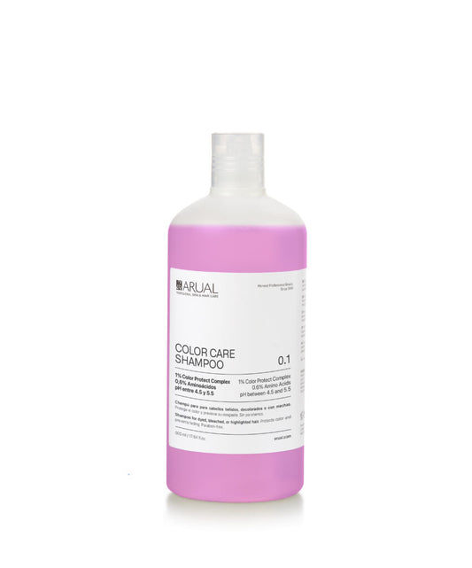 ARUAL Color Care Shampoo 500ml: Protege el color y prolonga su intensidad tras cada lavado.