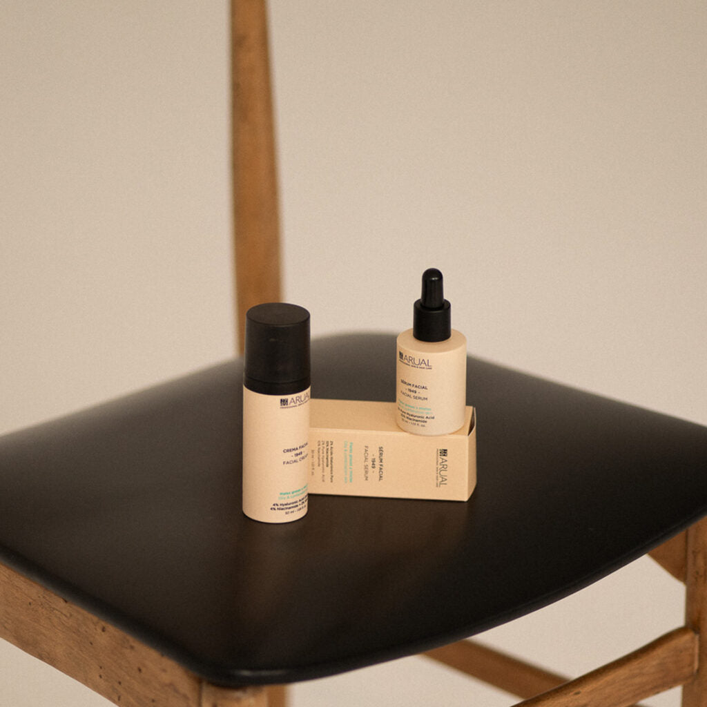ARUAL Crema Facial: Humectación equilibrada para uso diario; mejora textura y luminosidad del rostro.