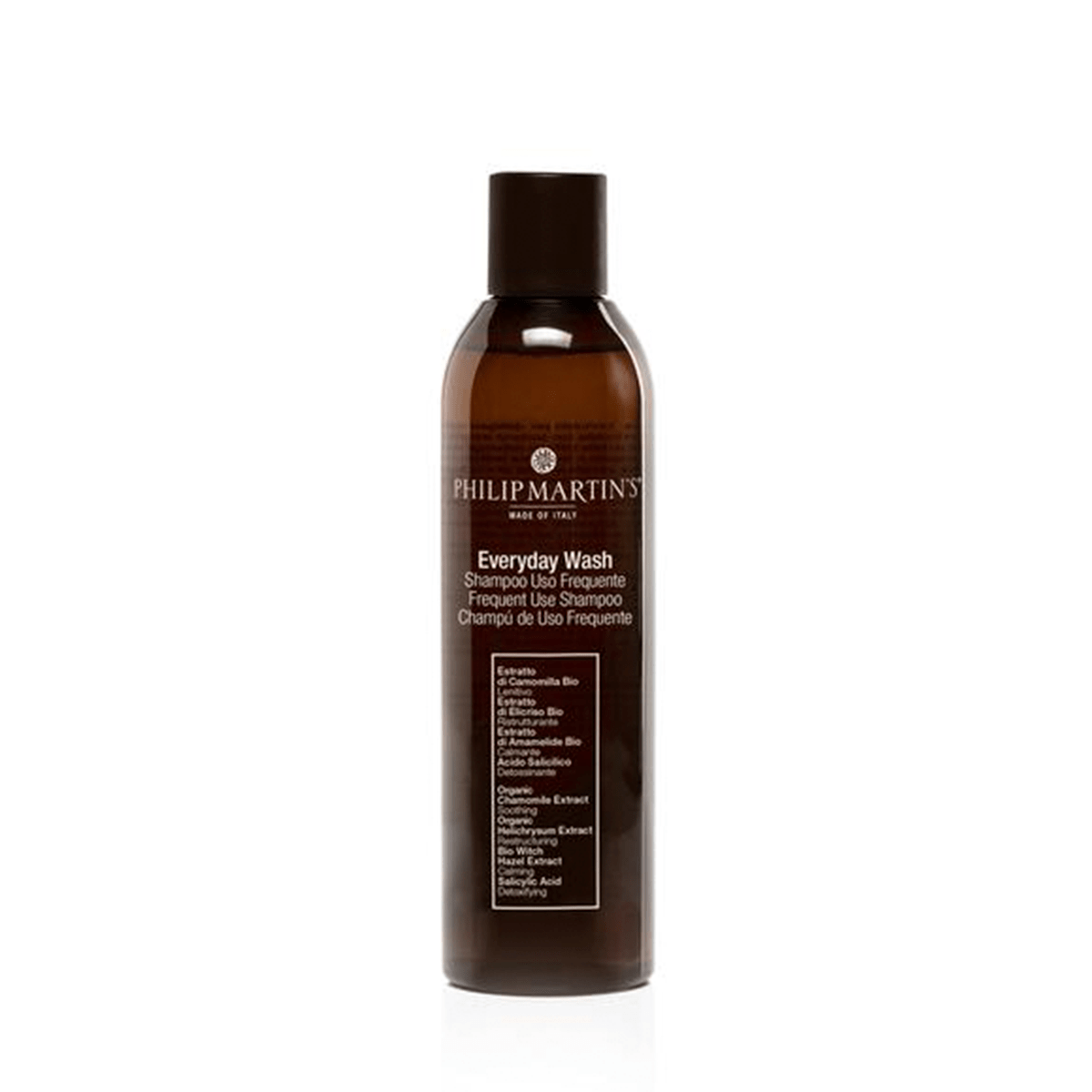 PHILIP MARTIN’S Everyday Wash Shampoo: Uso diario que limpia sin resecar y deja ligereza.