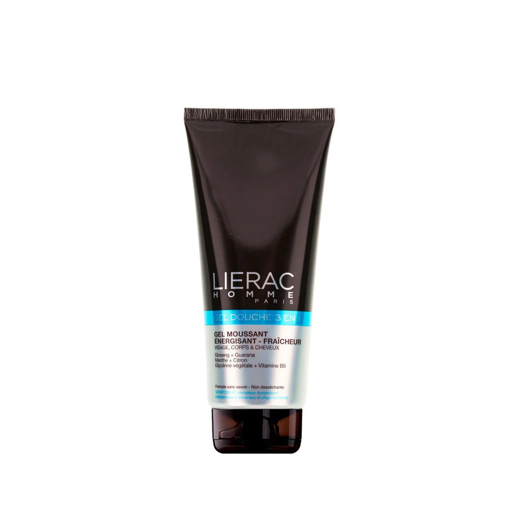 LIERAC Homme Gel Moussant: Gel limpiador facial de uso diario para piel masculina que elimina impurezas sin resecar.