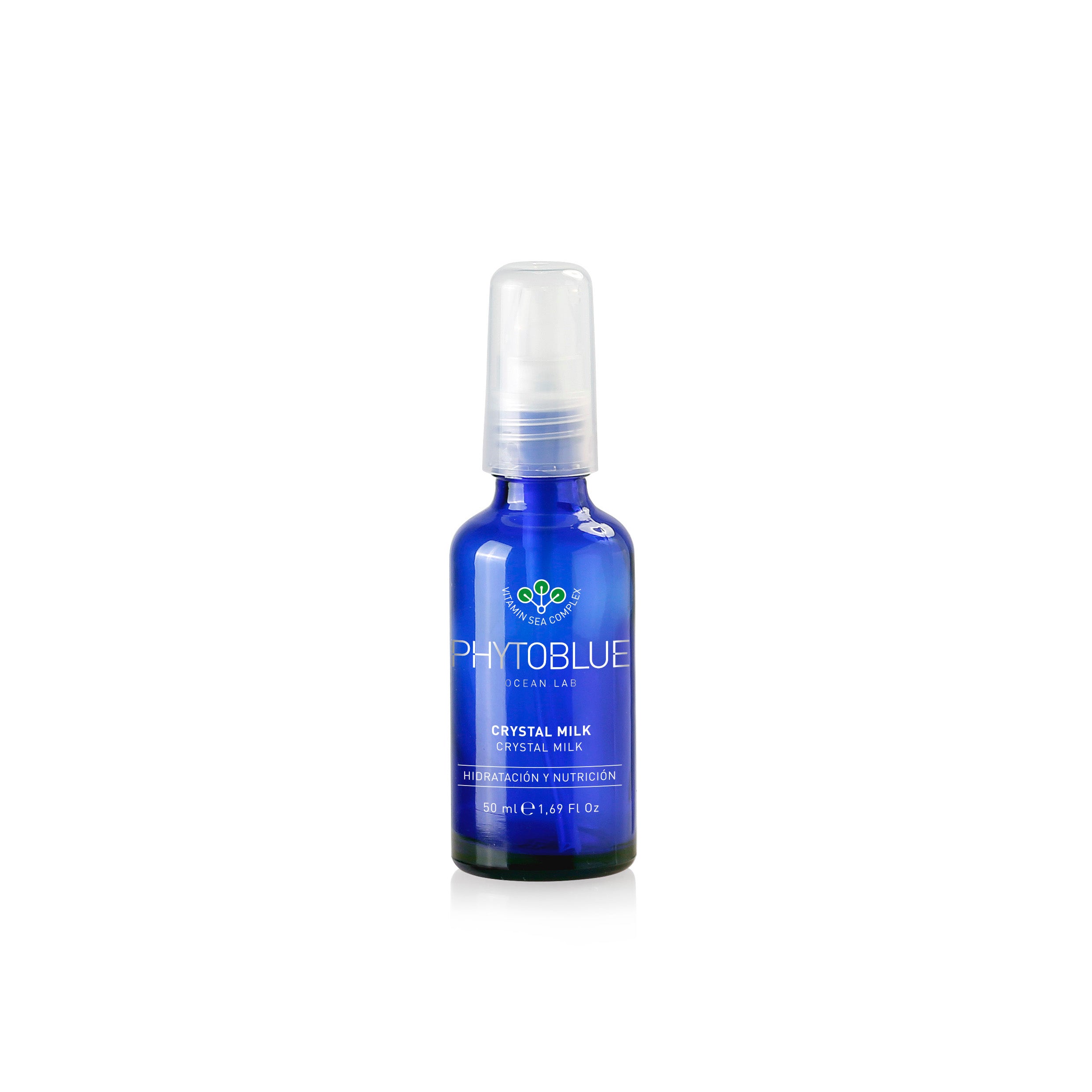 PHYTOBLUE Crystal Milk: Sérum termo-activo que protege del calor, aporta suavidad y brillo con protección UV.