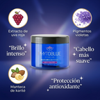 PHYTOBLUE Mascarilla Anti Amarillo Tamaño Profesional | Anti Yellow Hair Mask para Cabello Rubio, Decolorado y Platinado | Matizador Violeta con Hidratación y Nutrición Intensiva