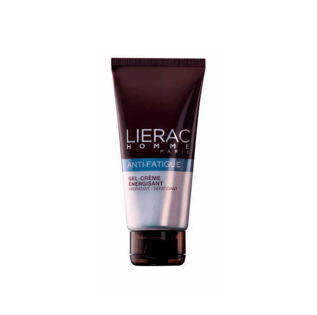 LIERAC Homme Anti-Fatigue: Gel-crema energizante que difumina signos de cansancio y devuelve una apariencia fresca y descansada.