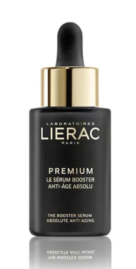 LIERAC Premium Suero: Sérum antiedad absoluto que actúa sobre múltiples signos del envejecimiento para una piel más firme y luminosa.