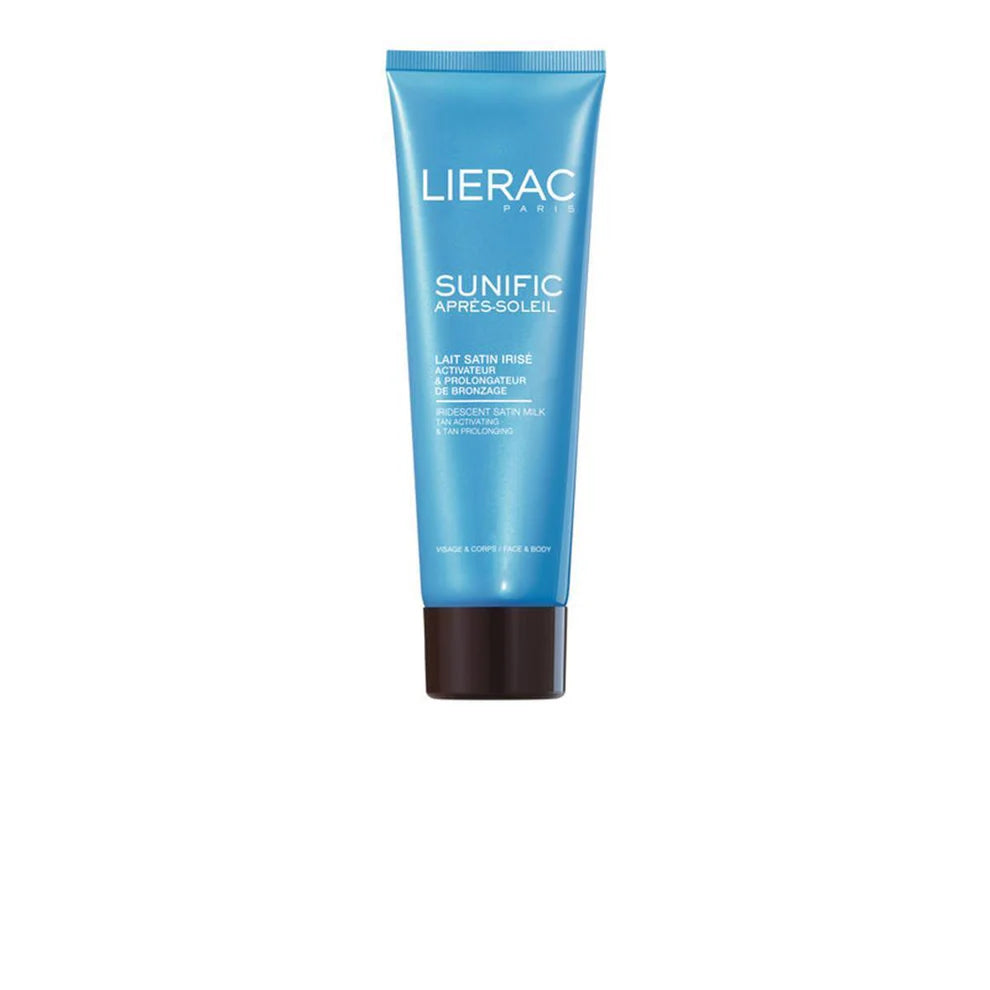 LIERAC Sunific Aftersun Leche: Leche post-sol que calma, nutre y realza el bronceado con efecto perlado para una piel más luminosa.