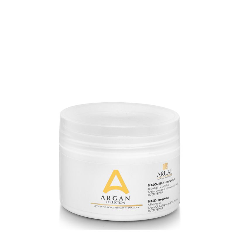 ARUAL Argan Collection Mascarilla de Frecuencia: Acondiciona y devuelve elasticidad con efecto sedoso.