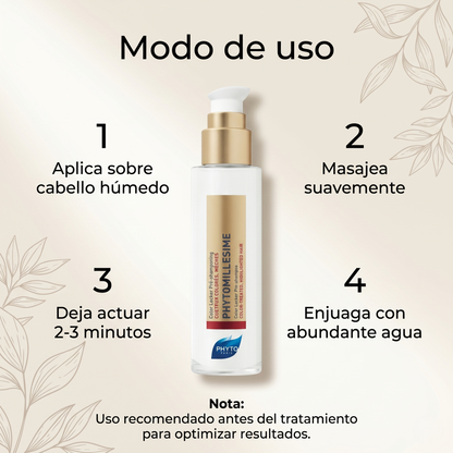 PHYTO PARIS Phytomillesime Color Locker Pre-Shampoo para Cabello Teñido | Protector del Color y Fijador de Pigmentos
