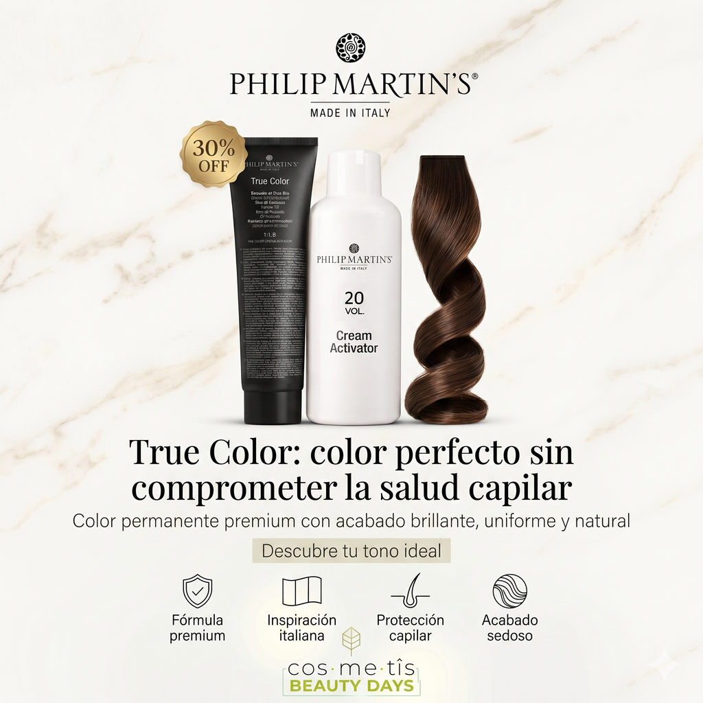 PHILIP MARTIN’S True Color Tinte Profesional Permanente 100% Cobertura Canas