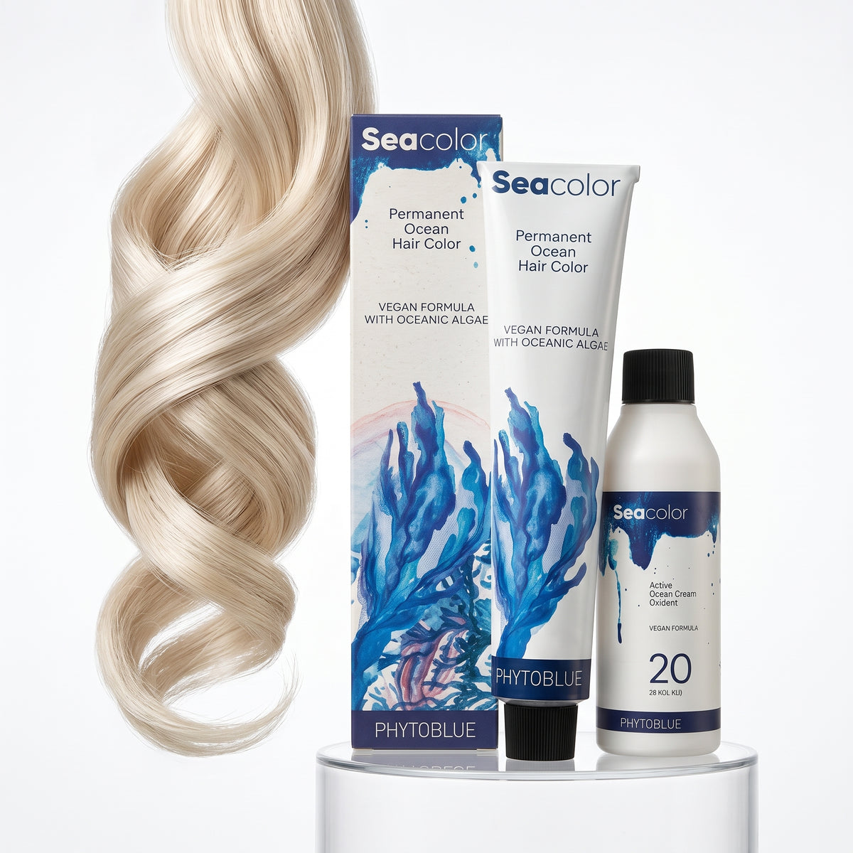 PHYTOBLUE Sea Color Tinte Permanente Profesional Para Cabello Vegano Sin PPD
