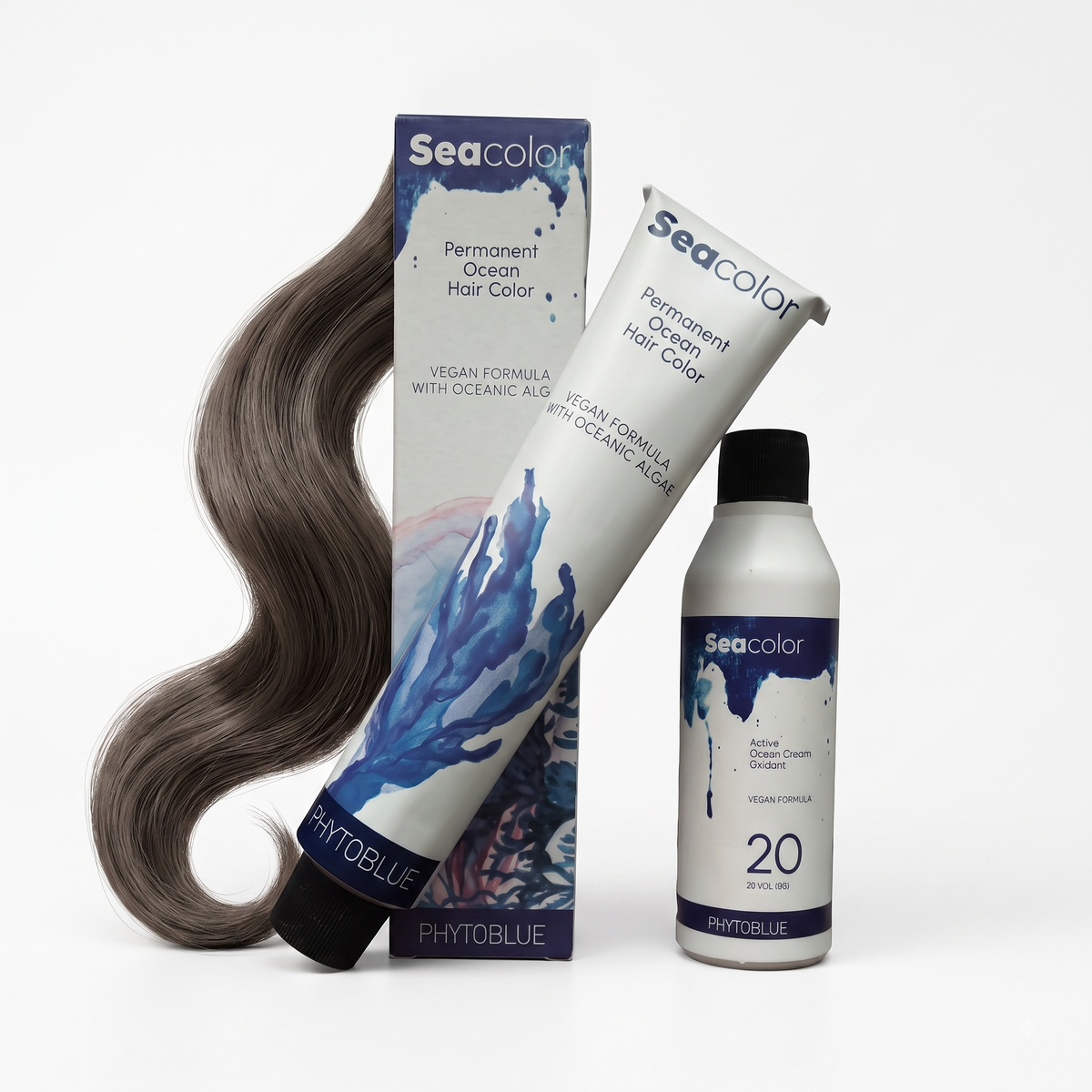 PHYTOBLUE Sea Color Tinte Permanente Profesional Para Cabello Vegano Sin PPD