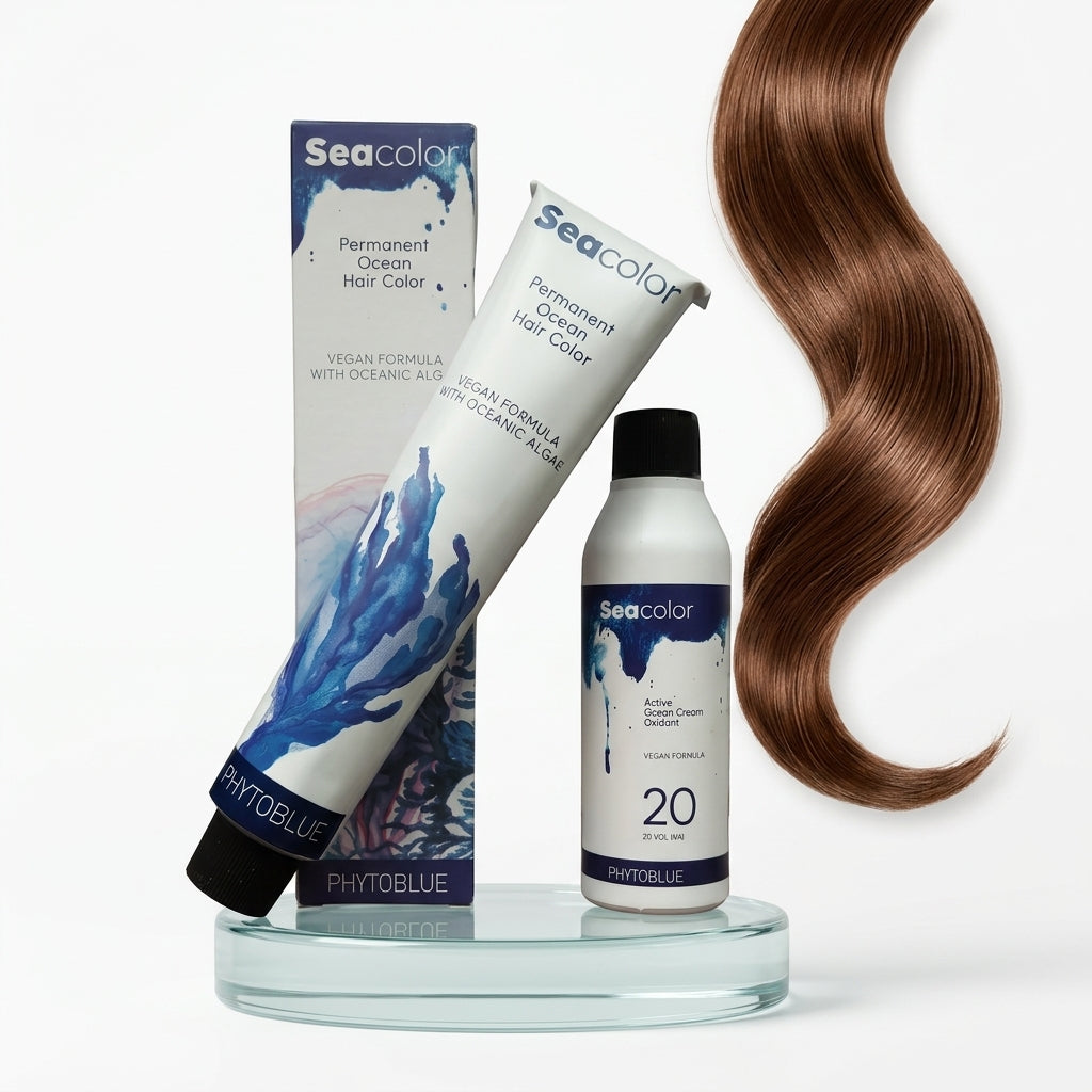 PHYTOBLUE Sea Color Tinte Permanente Profesional Para Cabello Vegano Sin PPD