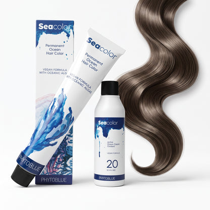 PHYTOBLUE Sea Color Tinte Permanente Profesional Para Cabello Vegano Sin PPD