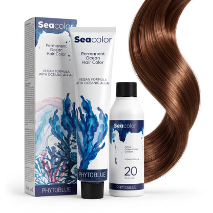 PHYTOBLUE Sea Color Tinte Permanente Profesional Para Cabello Vegano Sin PPD