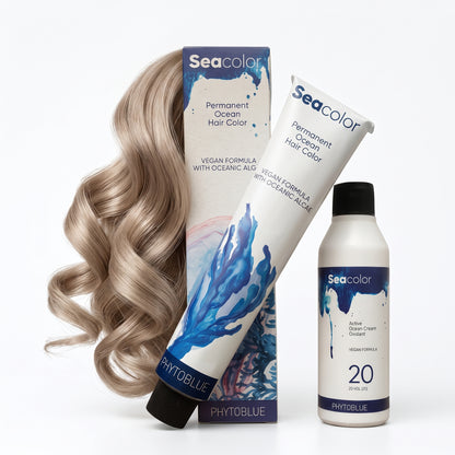 PHYTOBLUE Sea Color Tinte Permanente Profesional Para Cabello Vegano Sin PPD