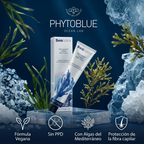 PHYTOBLUE Sea Color Tinte Permanente Profesional Para Cabello Vegano Sin PPD – Cobertura Total de Canas, Coloración Capilar de Larga Duración con Algas Mediterráneas, Brillo Intenso y Protección de Fibra Capilar