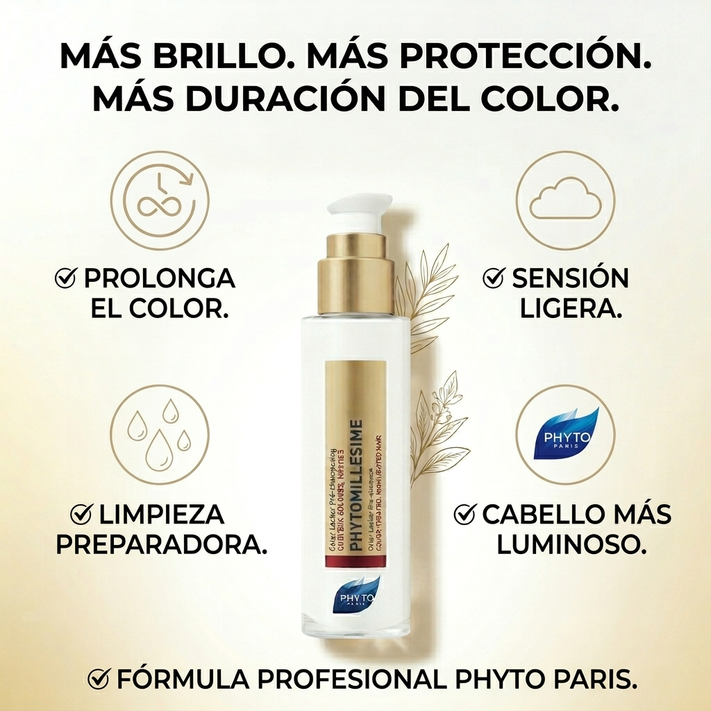 PHYTO PARIS Phytomillesime Color Locker Pre-Shampoo para Cabello Teñido | Protector del Color y Fijador de Pigmentos