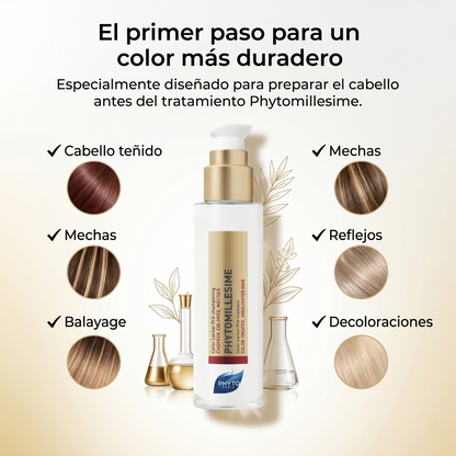 PHYTO PARIS Phytomillesime Color Locker Pre-Shampoo para Cabello Teñido | Protector del Color y Fijador de Pigmentos