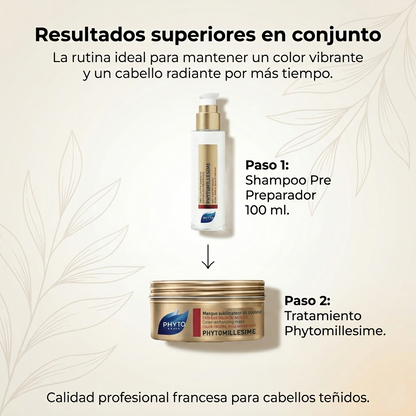 PHYTO PARIS Phytomillesime Color Locker Pre-Shampoo para Cabello Teñido | Protector del Color y Fijador de Pigmentos