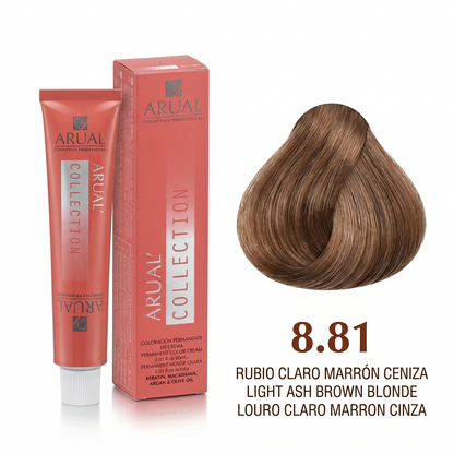 ARUAL Collection Tinte Profesional Permanente + Oxidante | Cobertura Total y Brillo Intenso