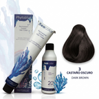 PHYTOBLUE Sea Color Tinte Permanente Profesional Para Cabello Vegano Sin PPD – Cobertura Total de Canas, Coloración Capilar de Larga Duración con Algas Mediterráneas, Brillo Intenso y Protección de Fibra Capilar