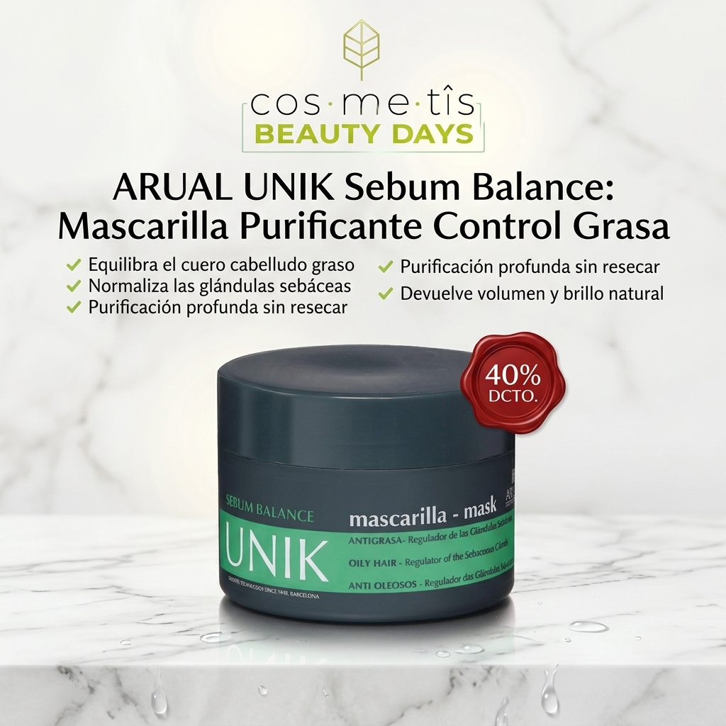 ARUAL UNIK Sebum Balance Mascarilla Purificante Control Grasa