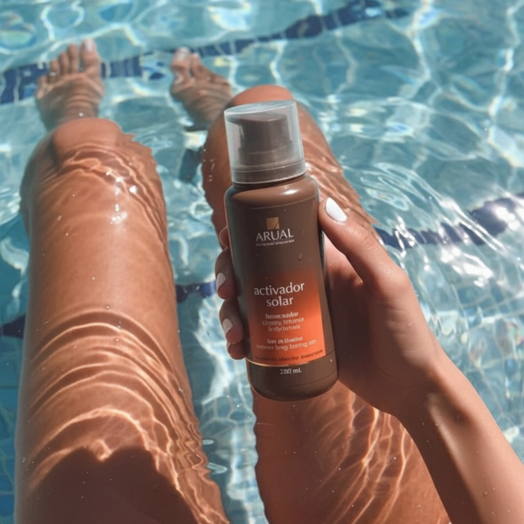 ARUAL Activador Solar: Potencia el bronceado mientras hidrata y ayuda a minimizar la resequedad por sol.