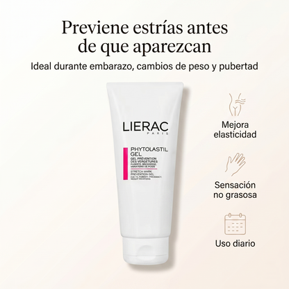 LIERAC Phytolastil Gel Anti Estrías Preventivo Embarazo Mejora Elasticidad y Firmeza de la Piel Crema Corporal Reafirmante