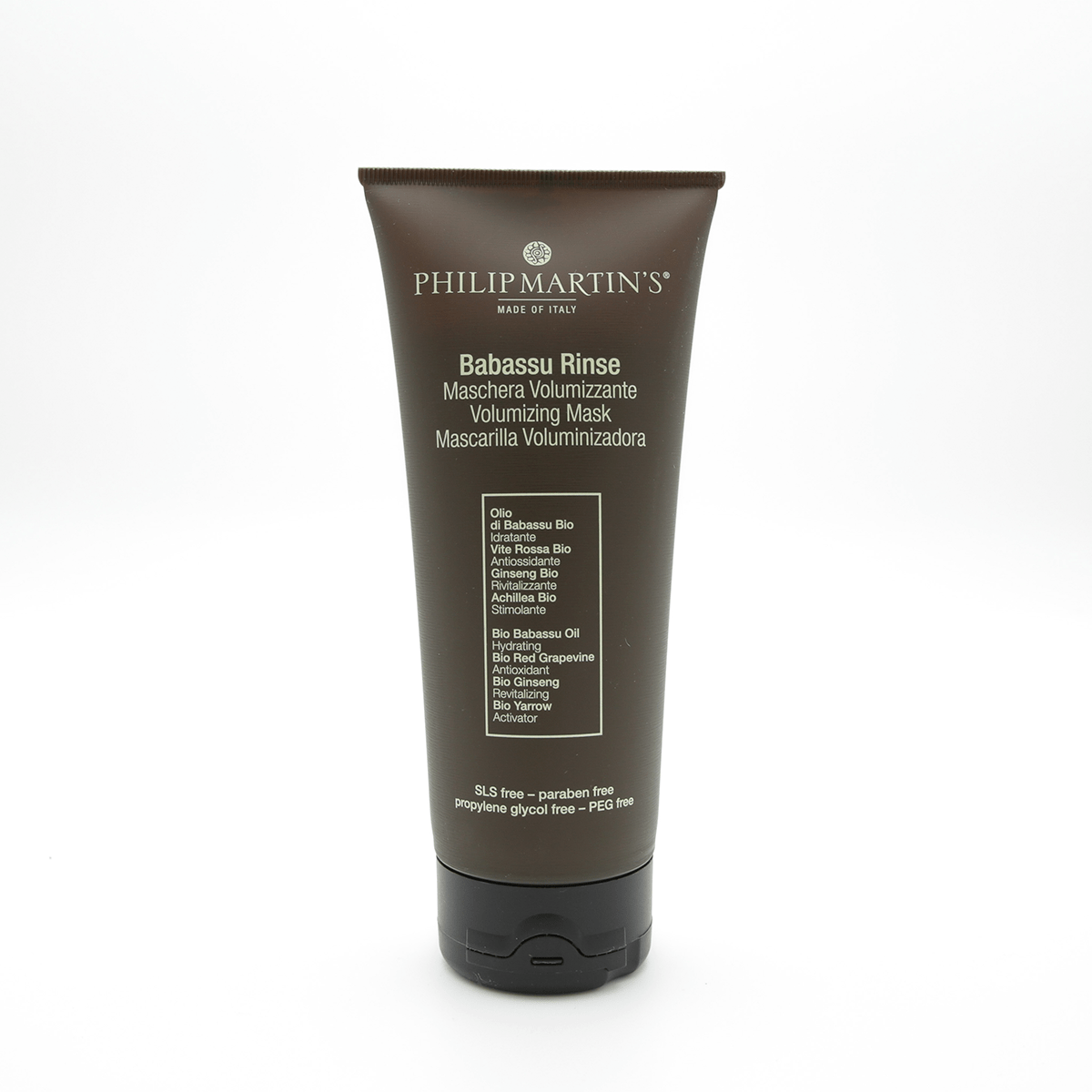 PHILIP MARTIN’S Babassu Mascarilla: Nutrición intensa y control de frizz en medios y puntas.