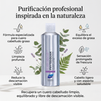 PHYTO PARIS Phytosquame Shampoo Anticaspa para Cabello Graso y Cuero Cabelludo Graso, Purificante y Equilibrante