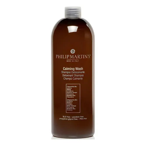 PHILIP MARTIN’S Calming Wash Shampoo TAMAÑO PROFESIONAL: Limpieza calmante para cuero cabelludo sensible.