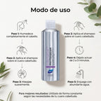 PHYTO PARIS Phytosquame Shampoo Anticaspa para Cabello Graso y Cuero Cabelludo Graso, Purificante y Equilibrante