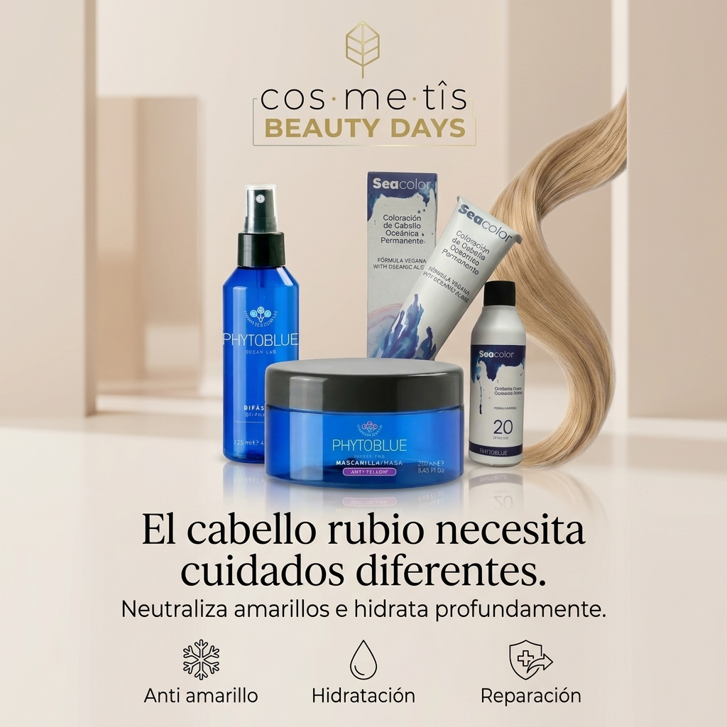Ritual Europeo Rubio Perfecto | Tratamiento Profesional Anti Yellow con Tinte Rubio Claro, Acondicionador Bifásico y Cuidado Capilar para Neutralizar Tonos Amarillos y Dar Brillo