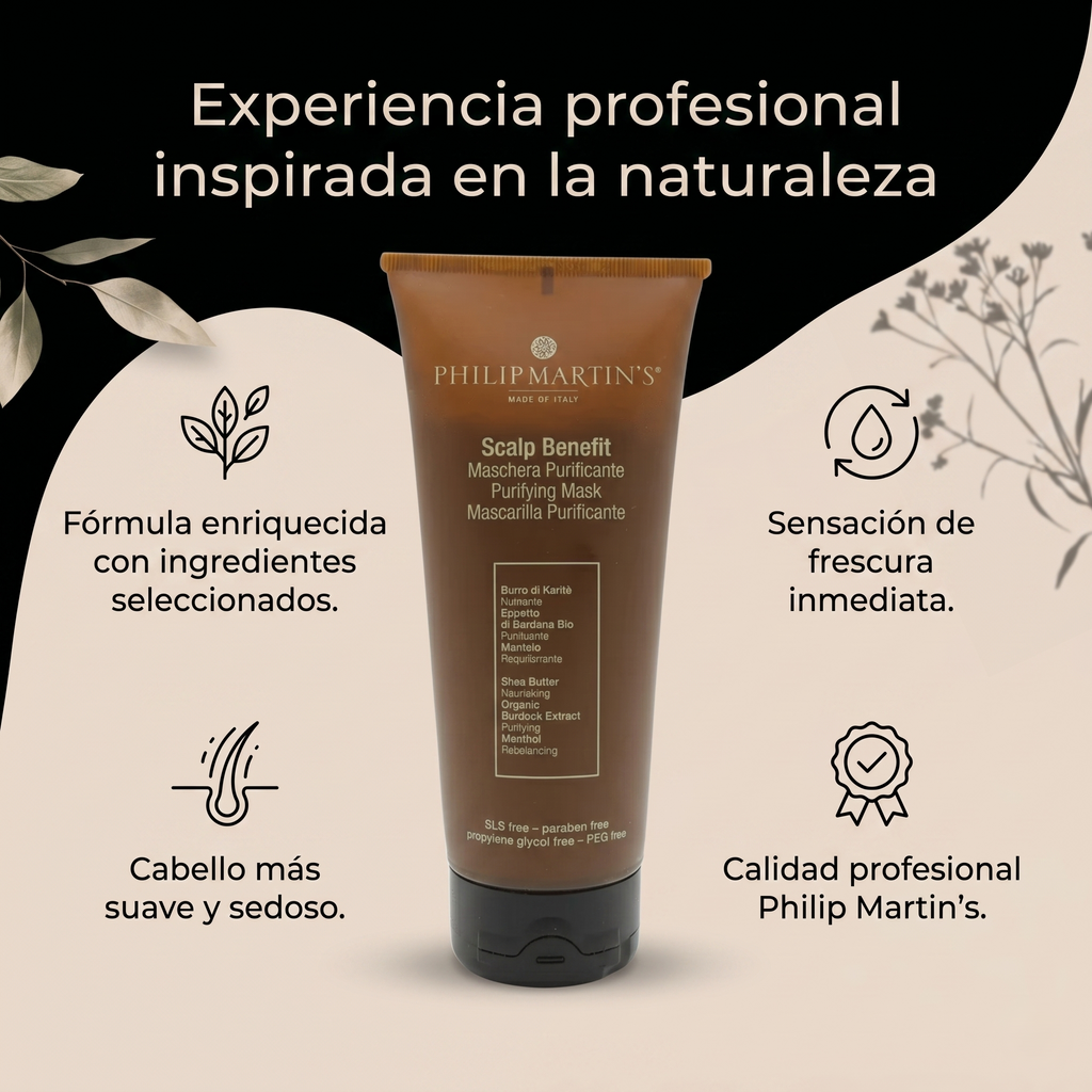 Mascarilla Capilar Purificante Philip Martin's Scalp Benefit para Cuero Cabelludo Sensible