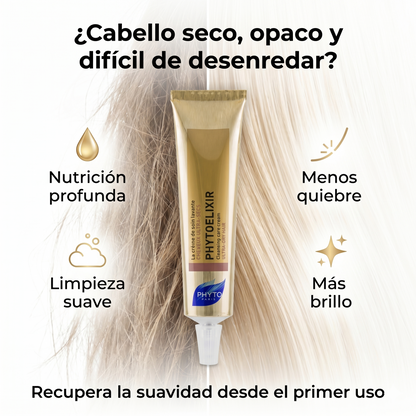 PHYTO PARIS Phytoelixir Crema Lavante Nutritiva para Cabello Muy Seco e Hidratación Profunda