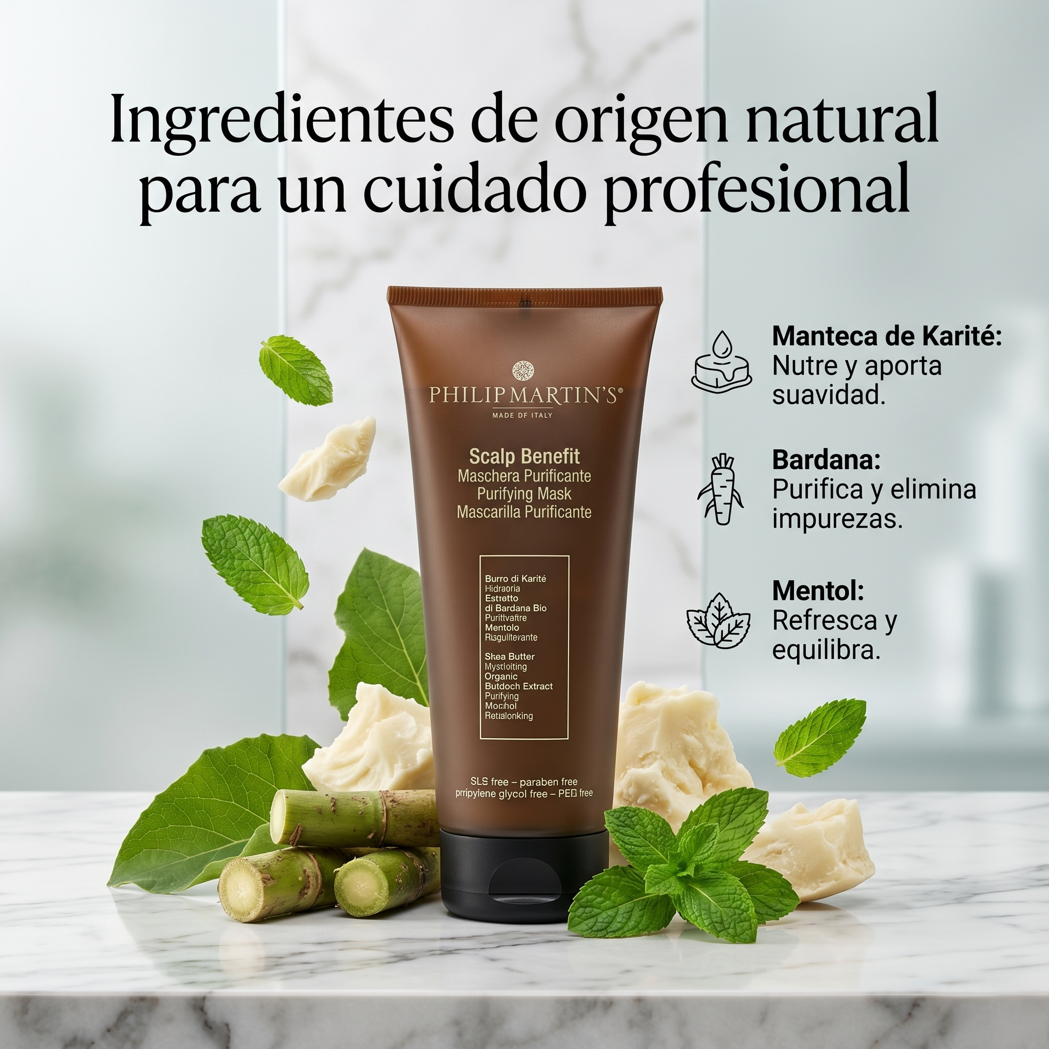 Mascarilla Capilar Purificante Philip Martin's Scalp Benefit para Cuero Cabelludo Sensible