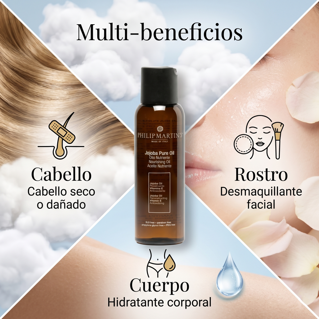 Philip Martin’s Jojoba Pure Oil 100ml | Hidratación Premium para Cabello, Barba y Piel Tratamiento Capilar